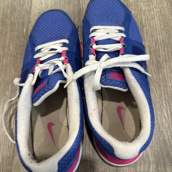Nike Dual Fusion Run Running Shoes Blue and Pink - Picture 5 of 6